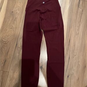 Lululemon Burgundy Leggings